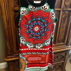 Vibrant Multicolor Sleeveless Dress